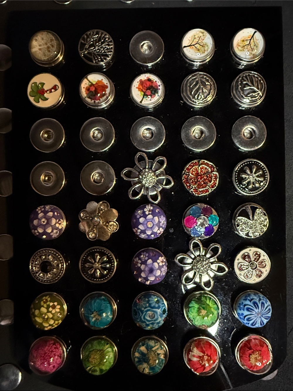 Flowers and Tree snaps for bracelets- NEW!!